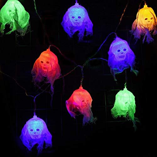 Gauze Skull String Lights
