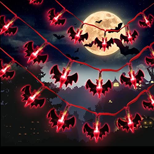 Red Bat String Lights