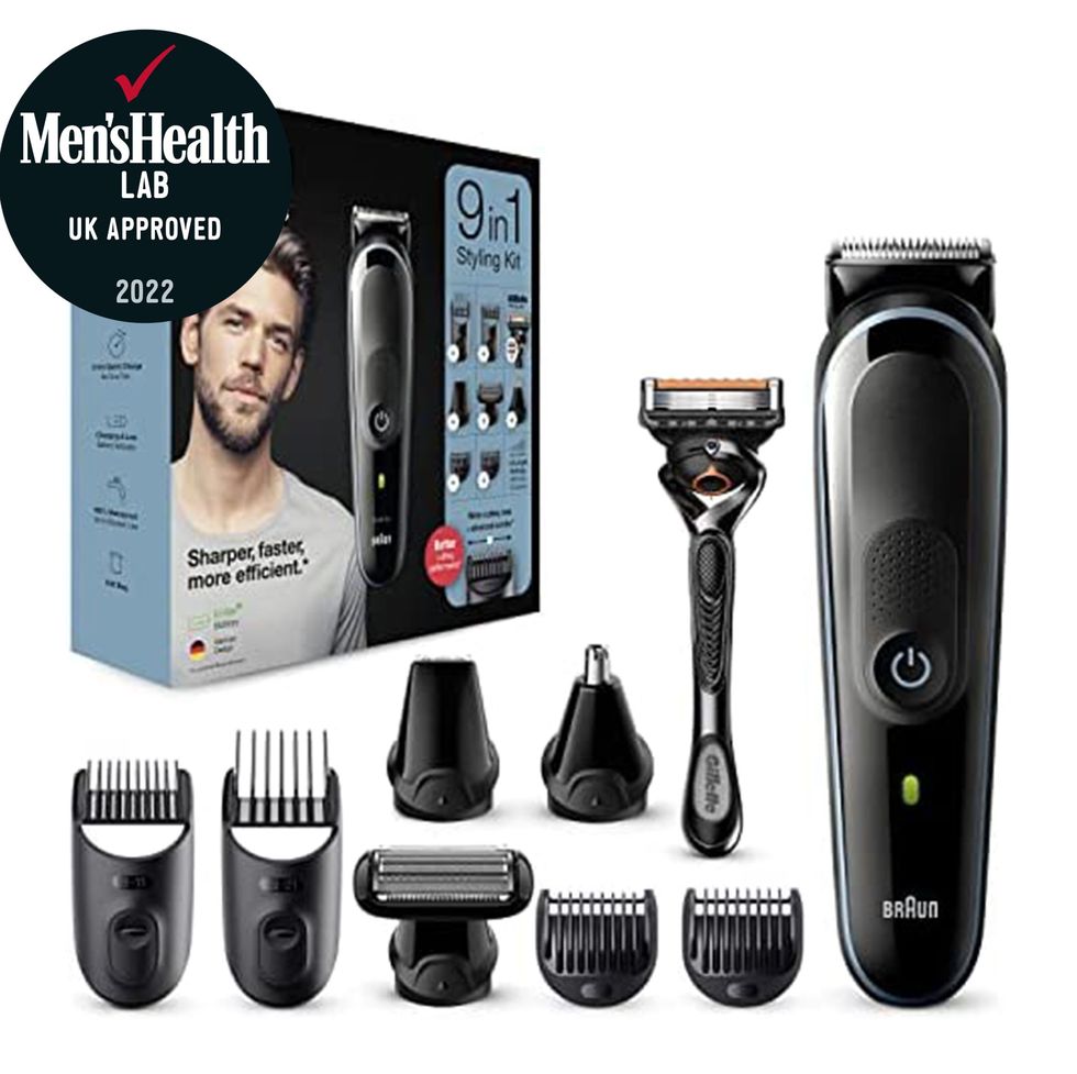 9-in-1 Beard Trimmer Series 5, With Hair Clippers & Nose Trimmer & Gillette Razor