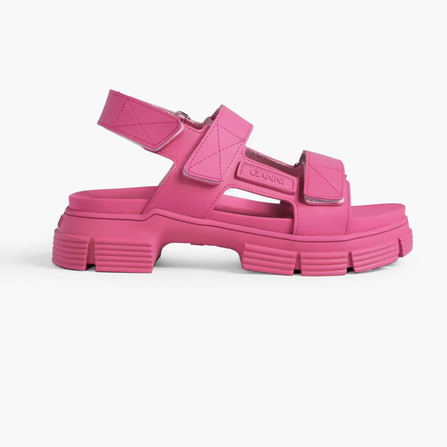Ganni Recycled Rubber Sandals