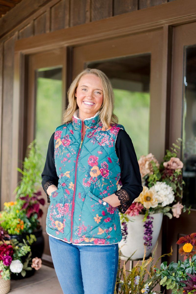 Reversible Faux Sherpa Quilted Vest