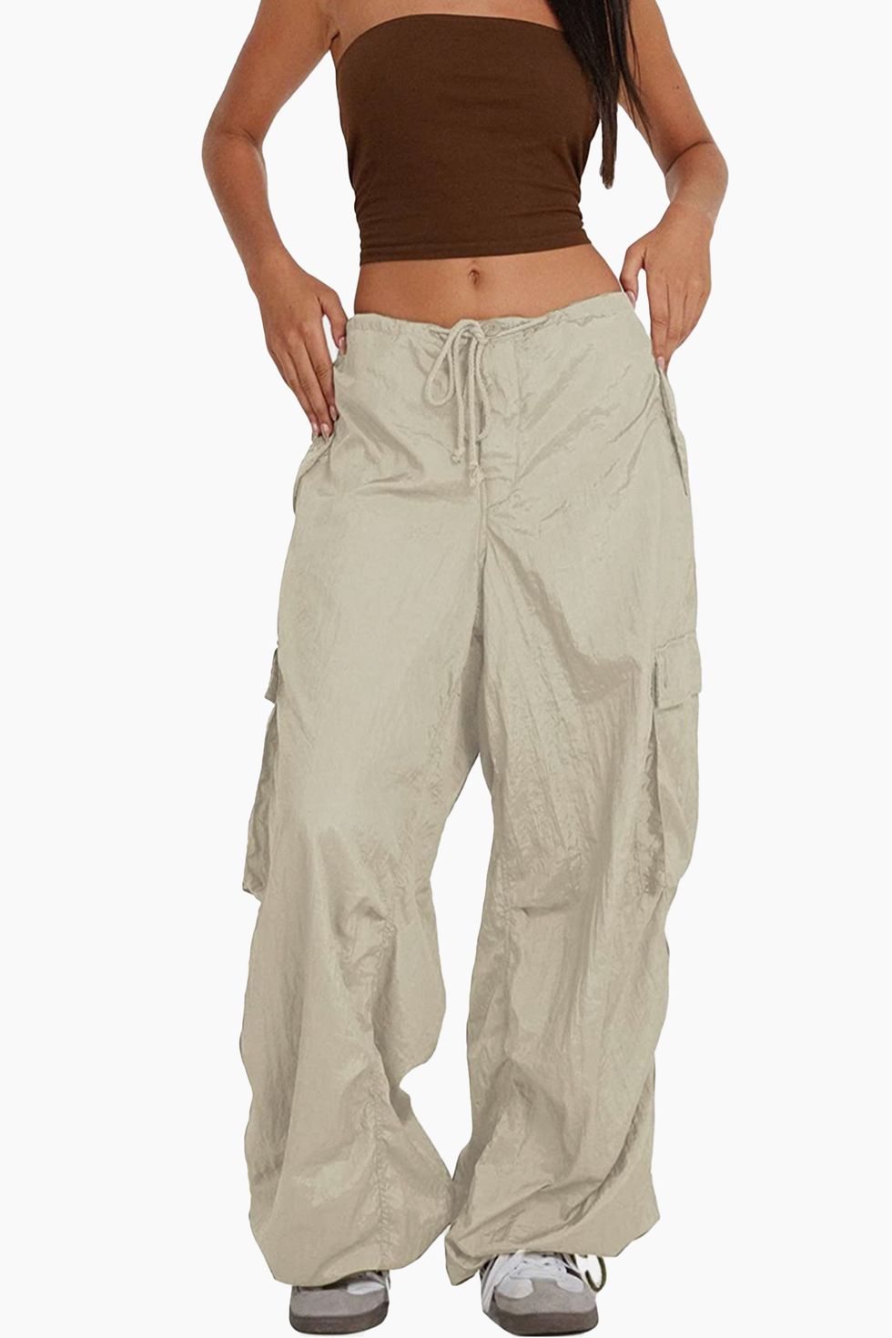 Parachute Pants Y2K Streetwear Baggy Cargo Trousers Female Jogging