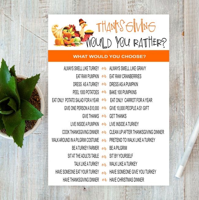 44 Best Thanksgiving Games and Free Printables for Families 2023