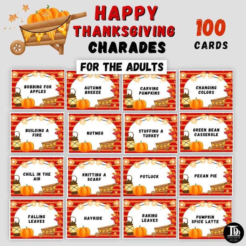 40 Best Thanksgiving Family Games 2022 - Free Thanksgiving Games