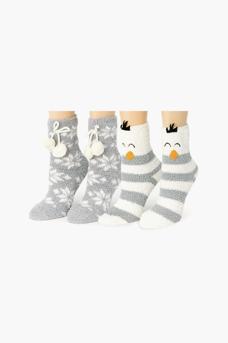 Women's Christmas Animal Fuzzy Socks