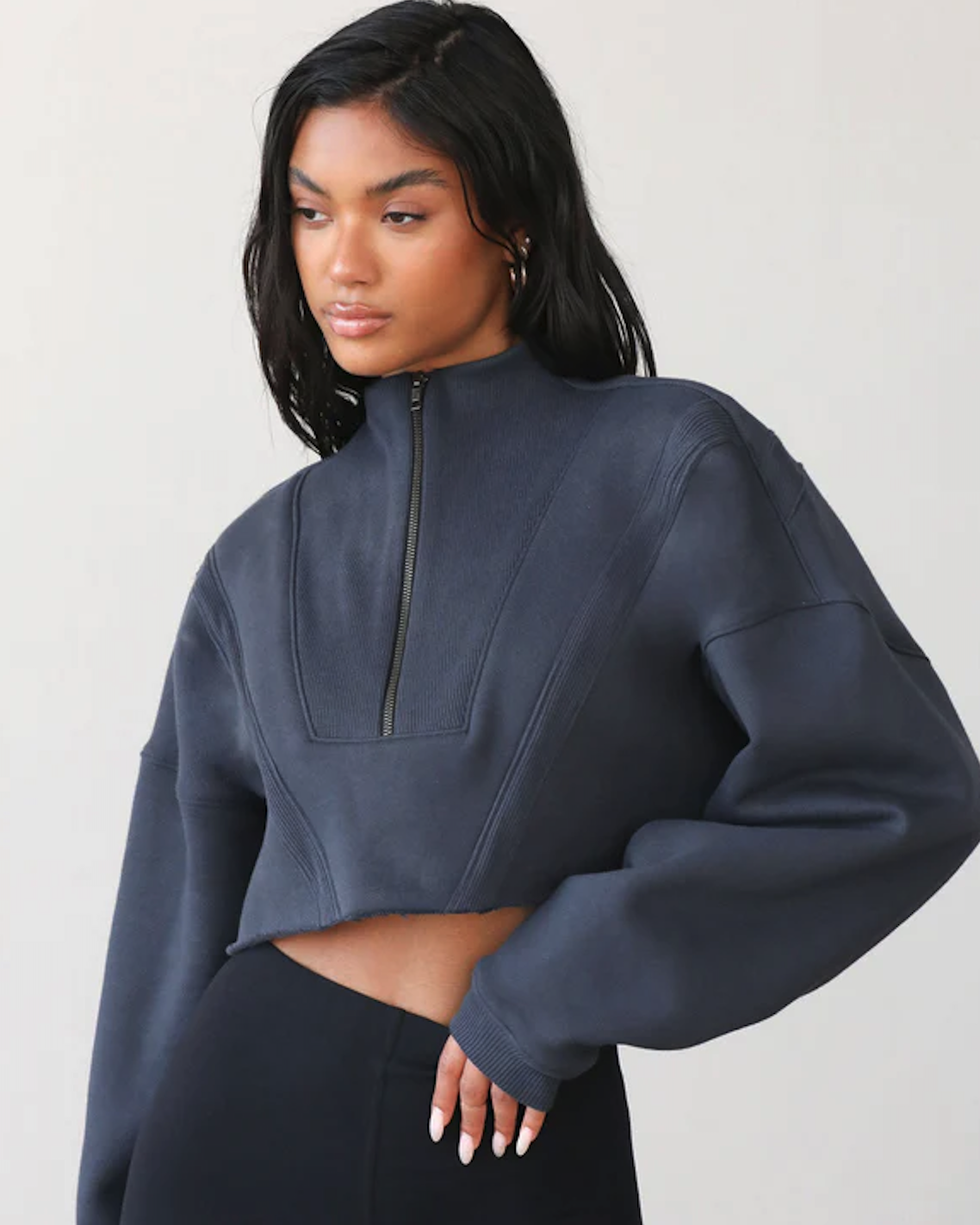 20 top Half Zipper Crop Sweatshirt Hijab Style ideas in 2024