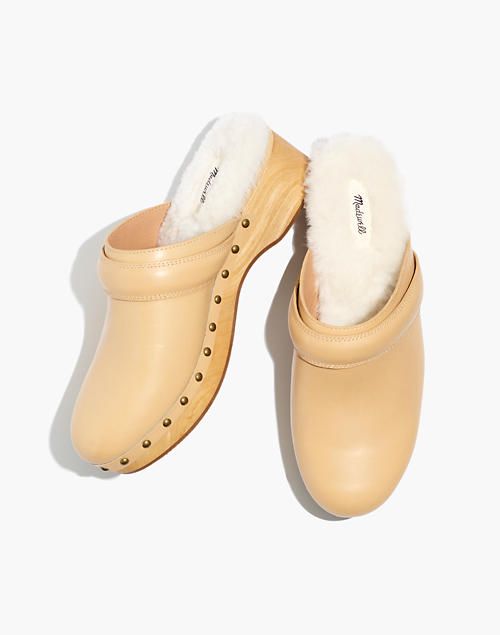 The Cecily Clog in Shearling