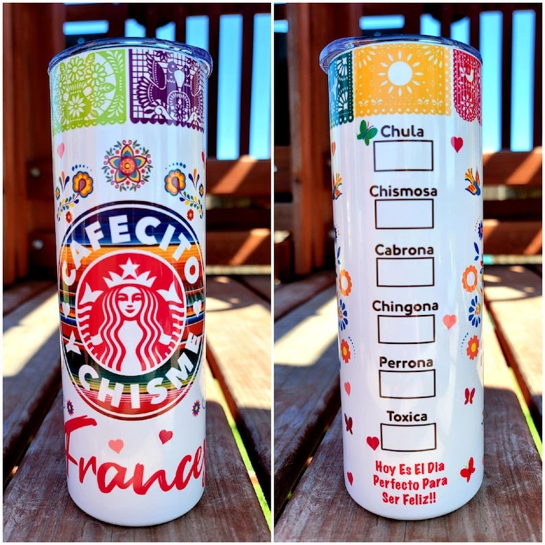 Cafecito Y Chisme Tumbler