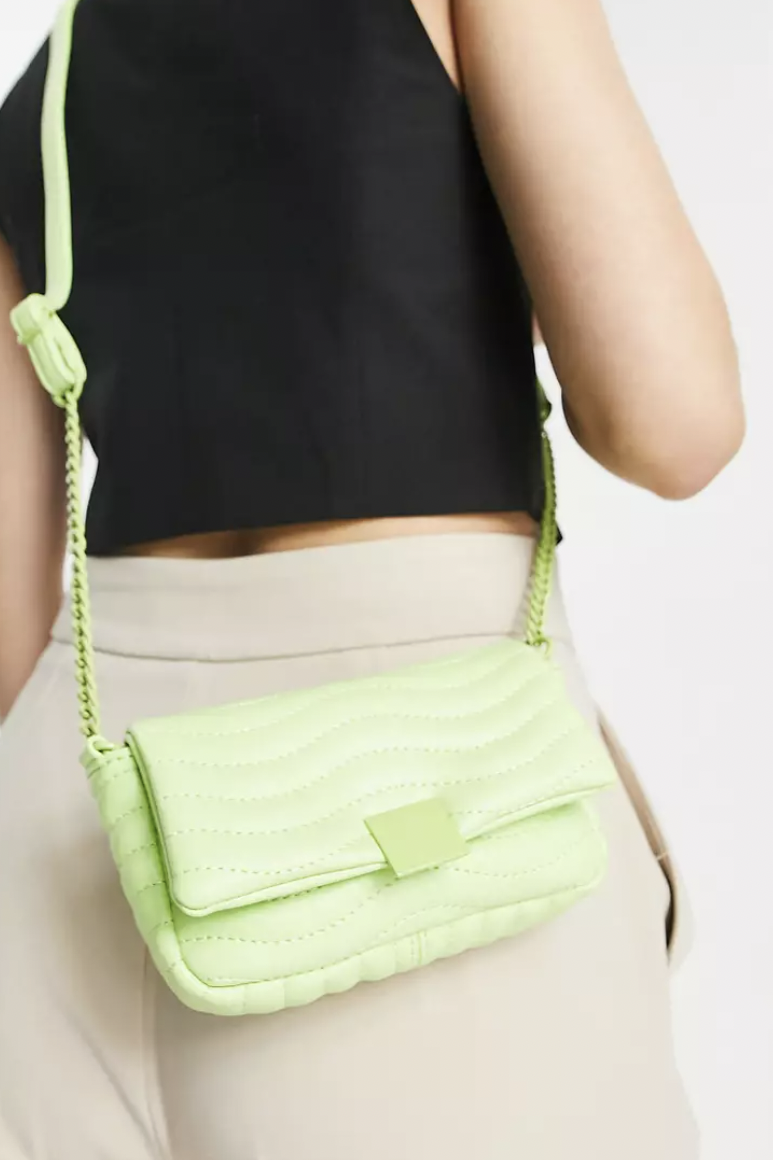 ASOS Design Quilted Detail Mini Cross-Body Bag 
