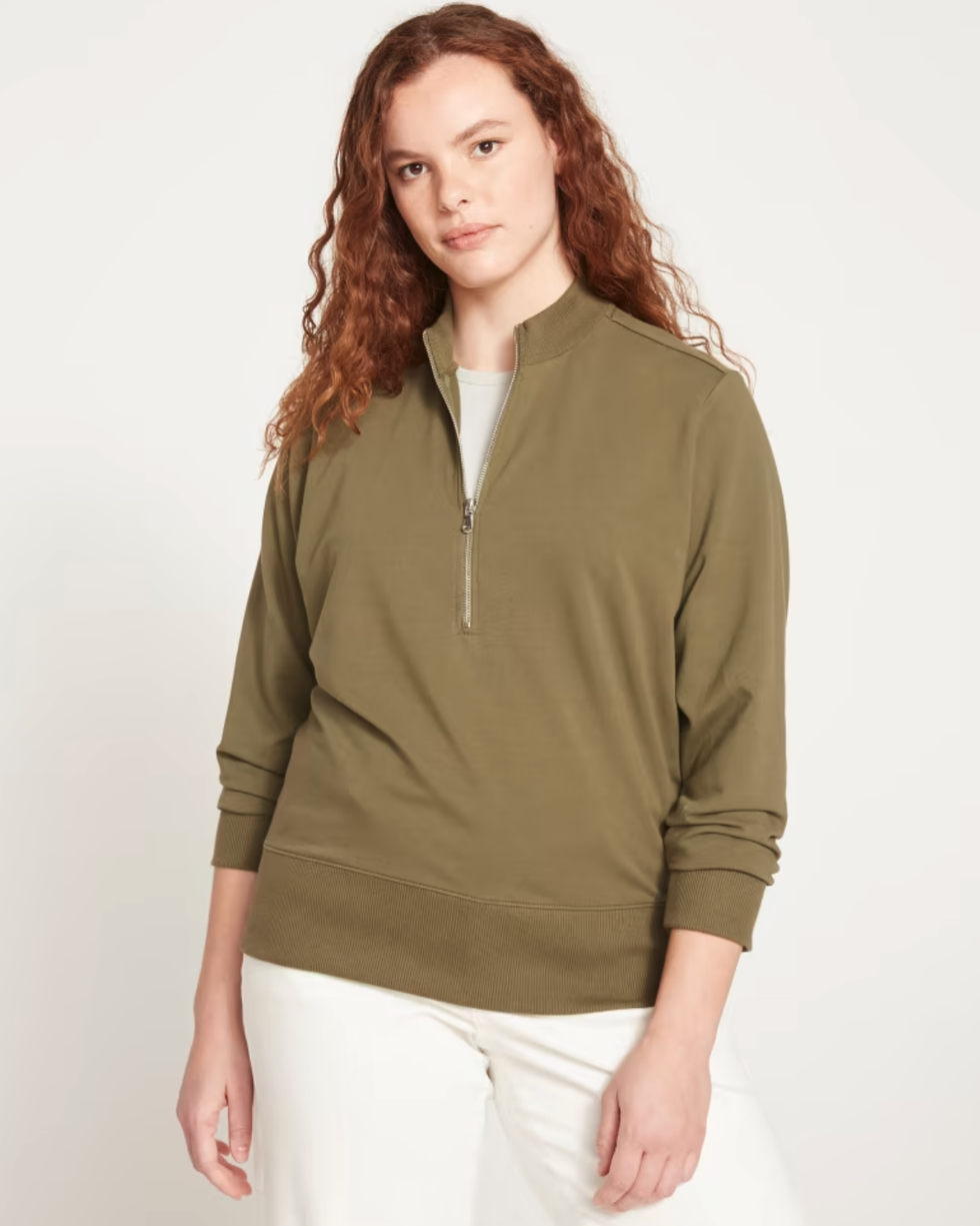 14 Best Half Zip Sweaters to Wear Spring 2022 - Half Zip Pullovers for Women