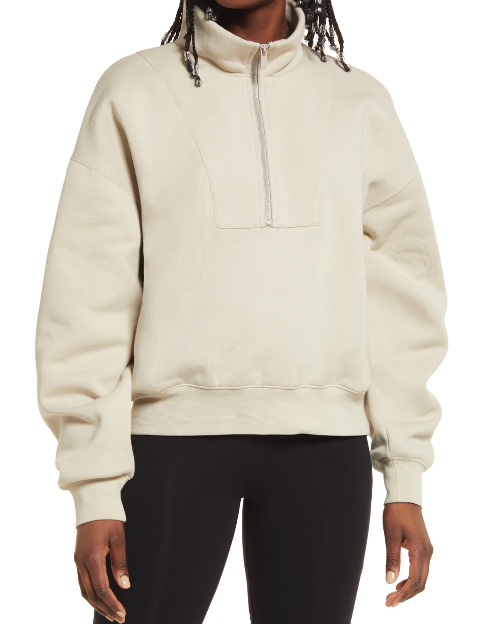 NA-KD Half-Zip Up Sweater