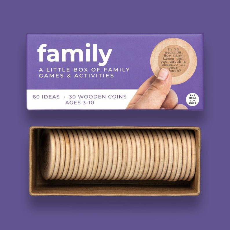 Family Games and Activities Wooden Coins