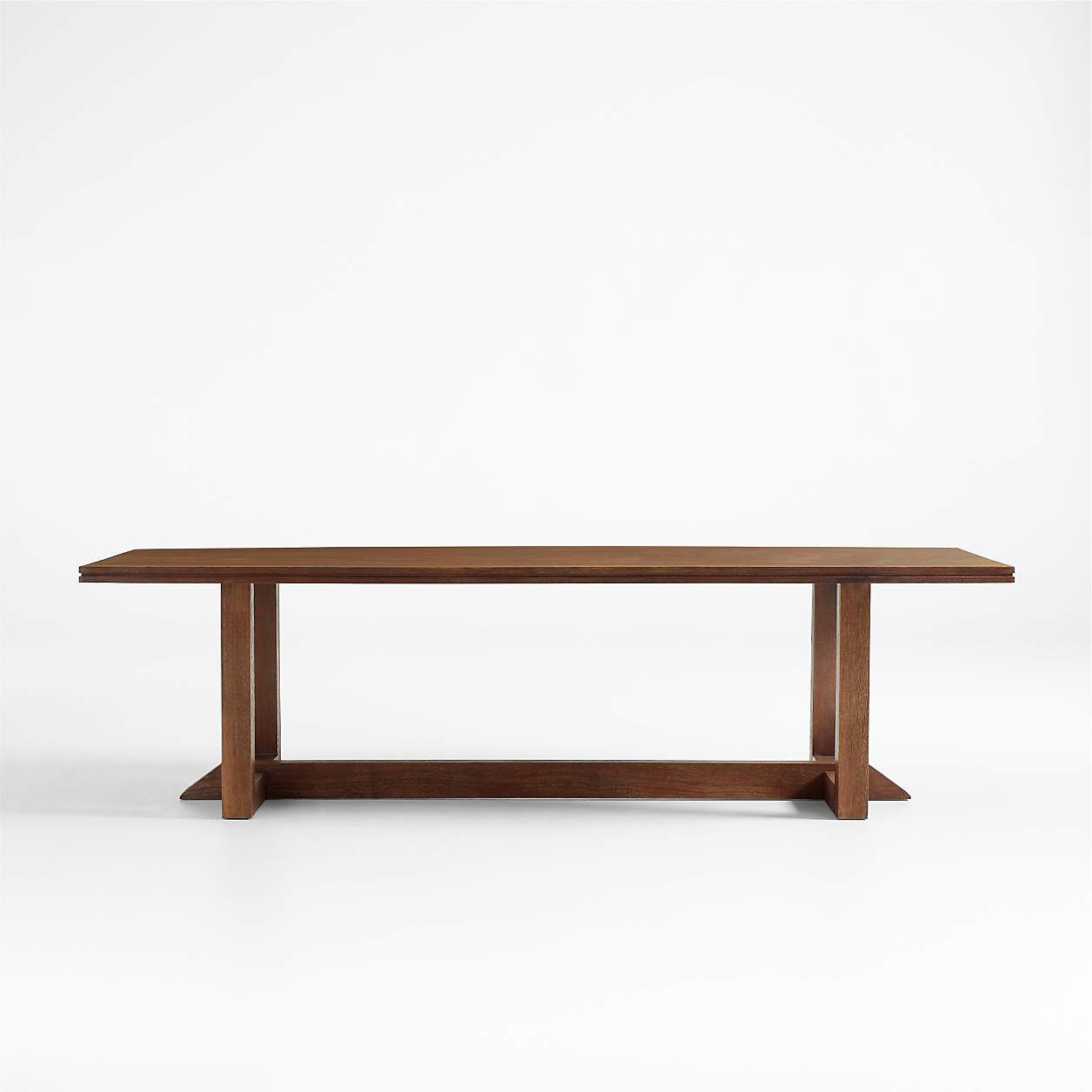 Es Taller 108" White Oak Wood Dining Table