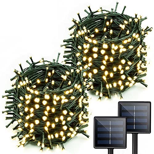 LED Solar String Lights, 2-Pack