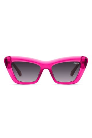 Quay Australia On the Radio 50mm Pink Cat Eye Sunglasses