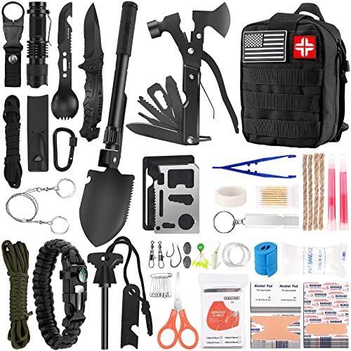 Survival First Aid Kit 142 in 1 Set