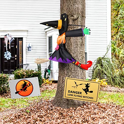 Crashing Witch Halloween Decoration Crashing Witch Halloween Decoration