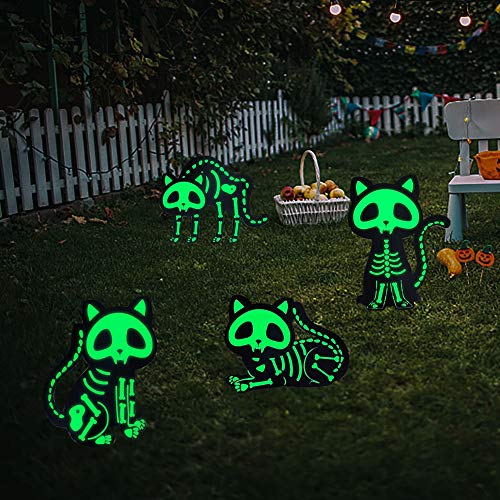 Reflective Black Cat Skeletons, 4-Pack Reflective Black Cat Skeletons, 4-Pack