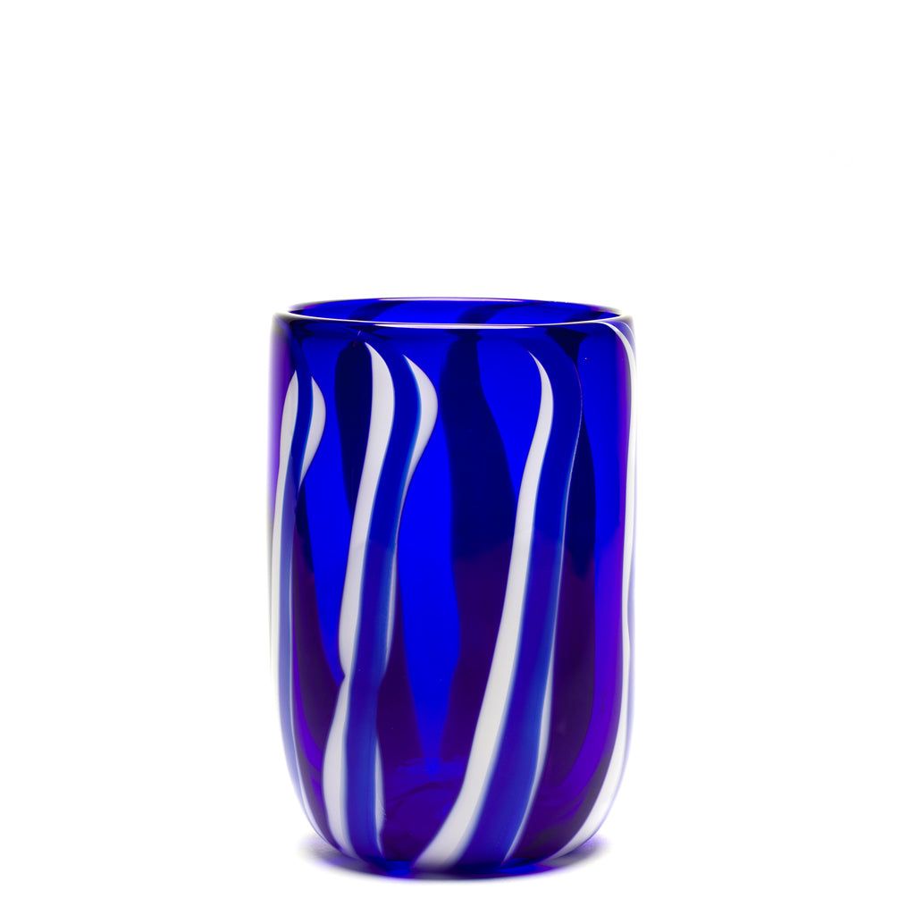Transparent Royal Blue Vase