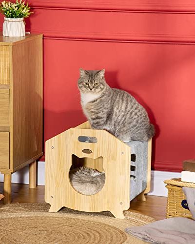Caseta para gatos de madera