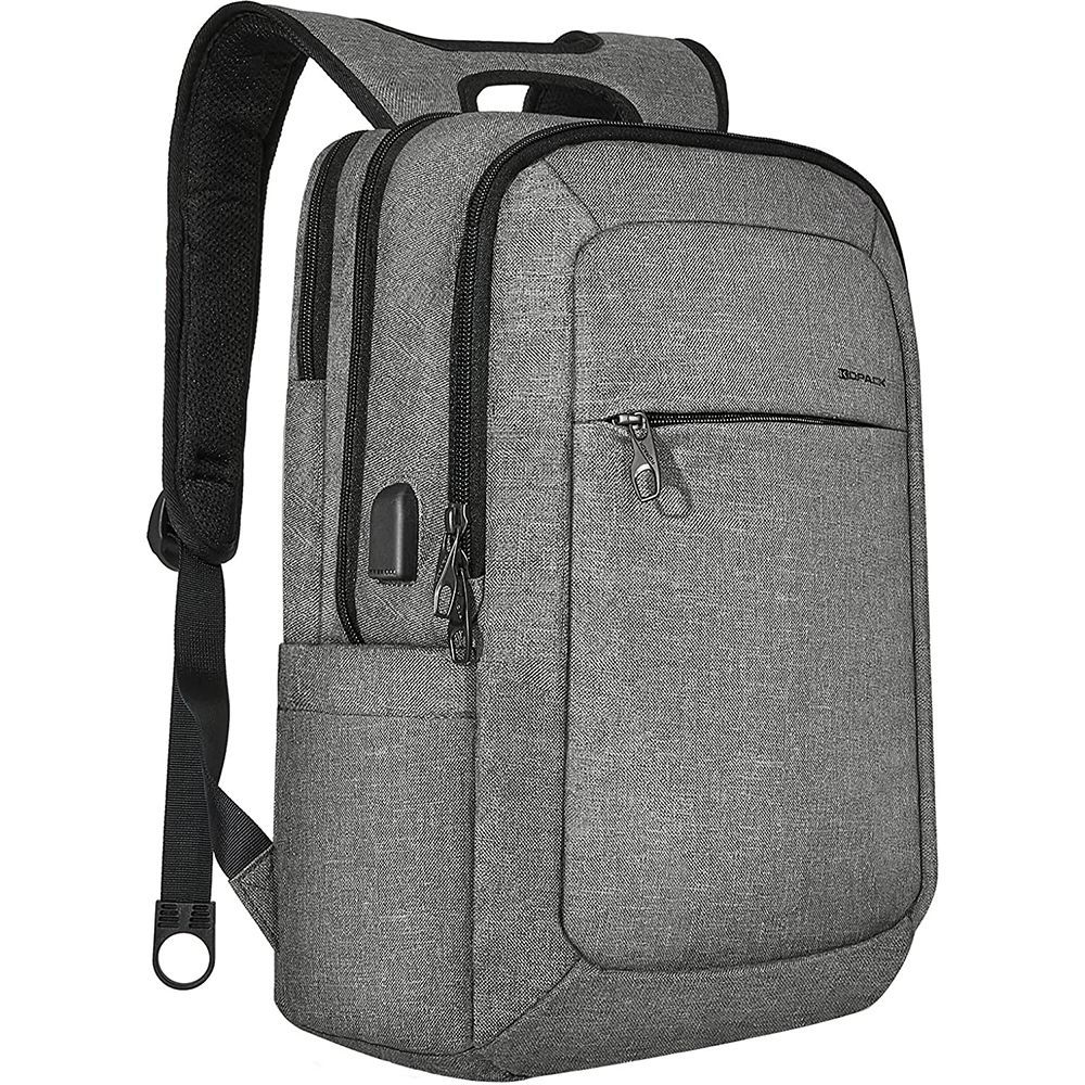 Anti-Theft Laptop Backpack With USB Charging Port