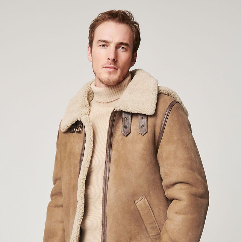 Mens pu Leather Jacket Coats Outerwear Business Winter warm fur lined  Jackets @