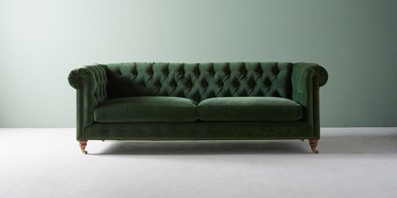 Lyre Chesterfield Two-Cushion Sofa