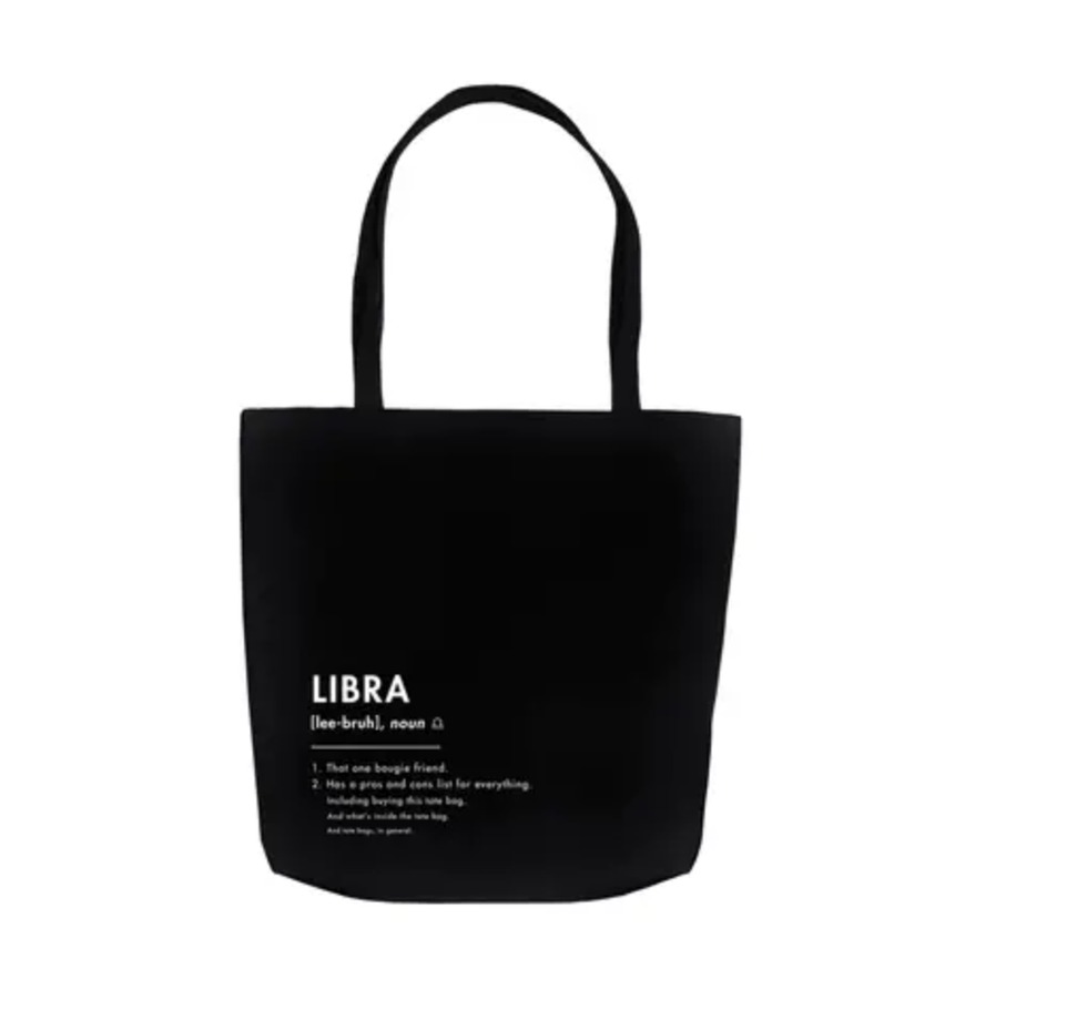 What Your Sign *Really* Means: The Libra Tote Bag