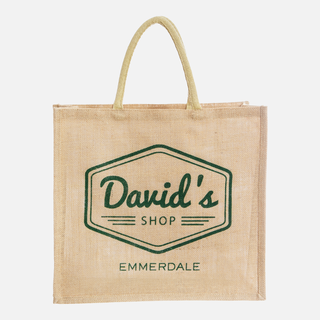 Official David's Shop tote bag from Emmerdale