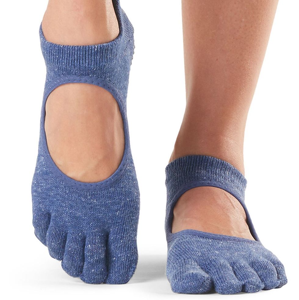 Full Toe Open Front Yoga Socks