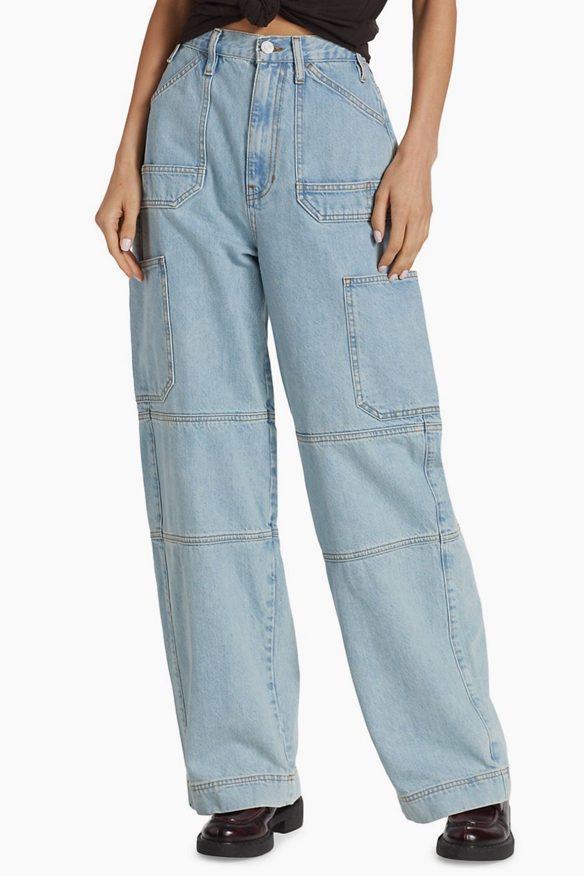 Men Cargo Pants Trousers Straight Bottoms Multi Pockets Outdoor Work  Fishing  eBay