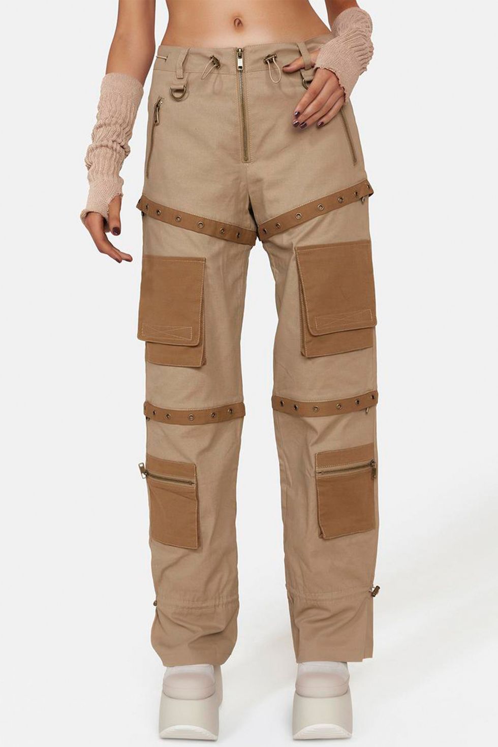 Cargo Pants Women's American Design Sense Multi Pocket Heavy