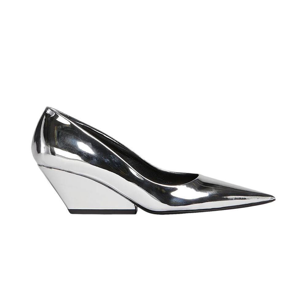 Space Metallic Pointy Pumps