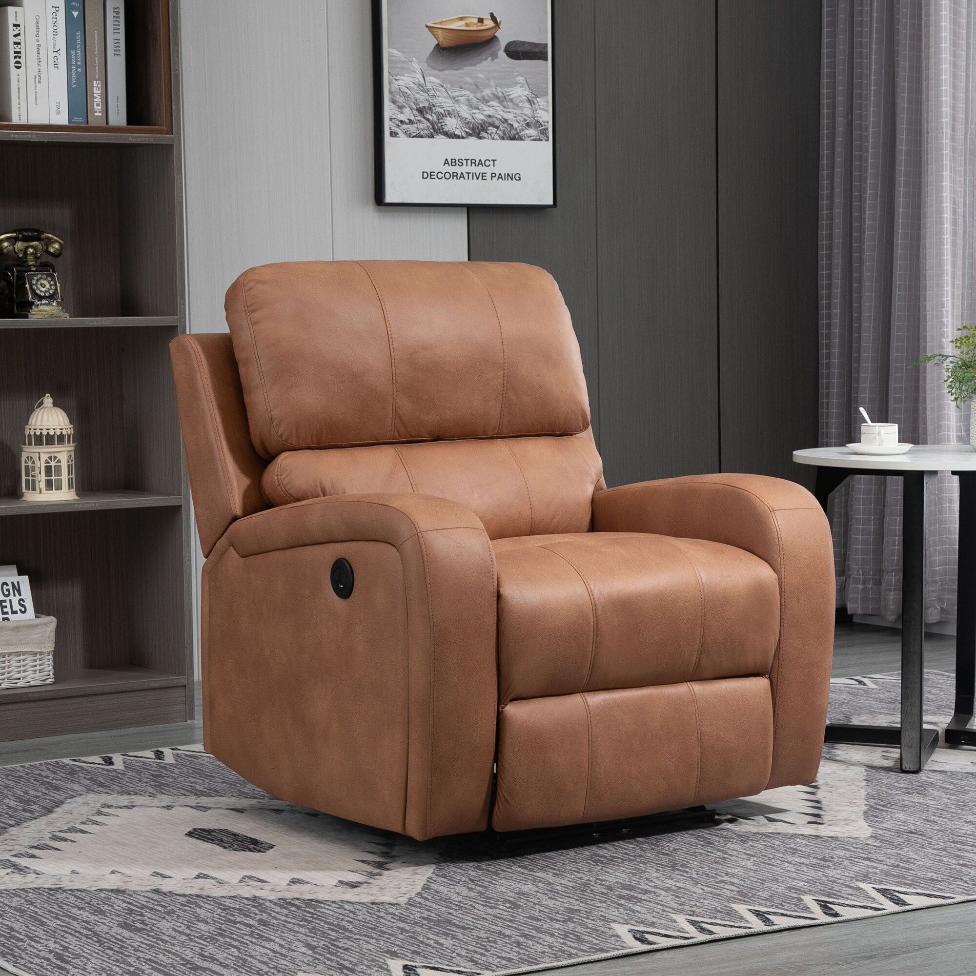 Brown Powered Recliner