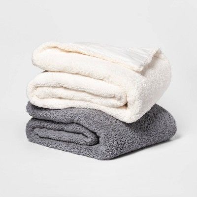 Room Essentials Sherpa Weighted Blanket  