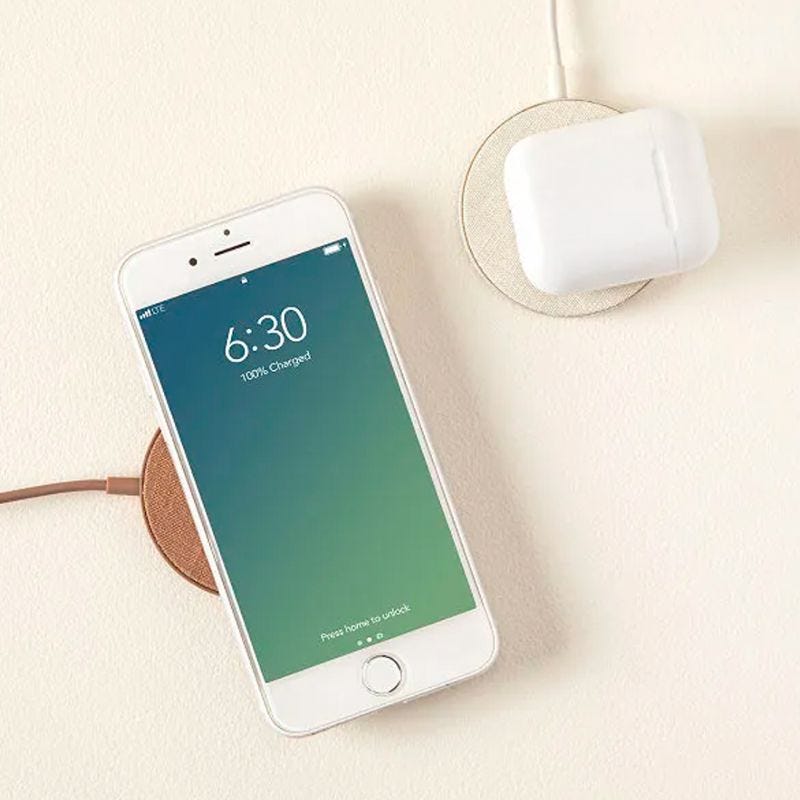 Linen Wireless Magnetic Phone Charger