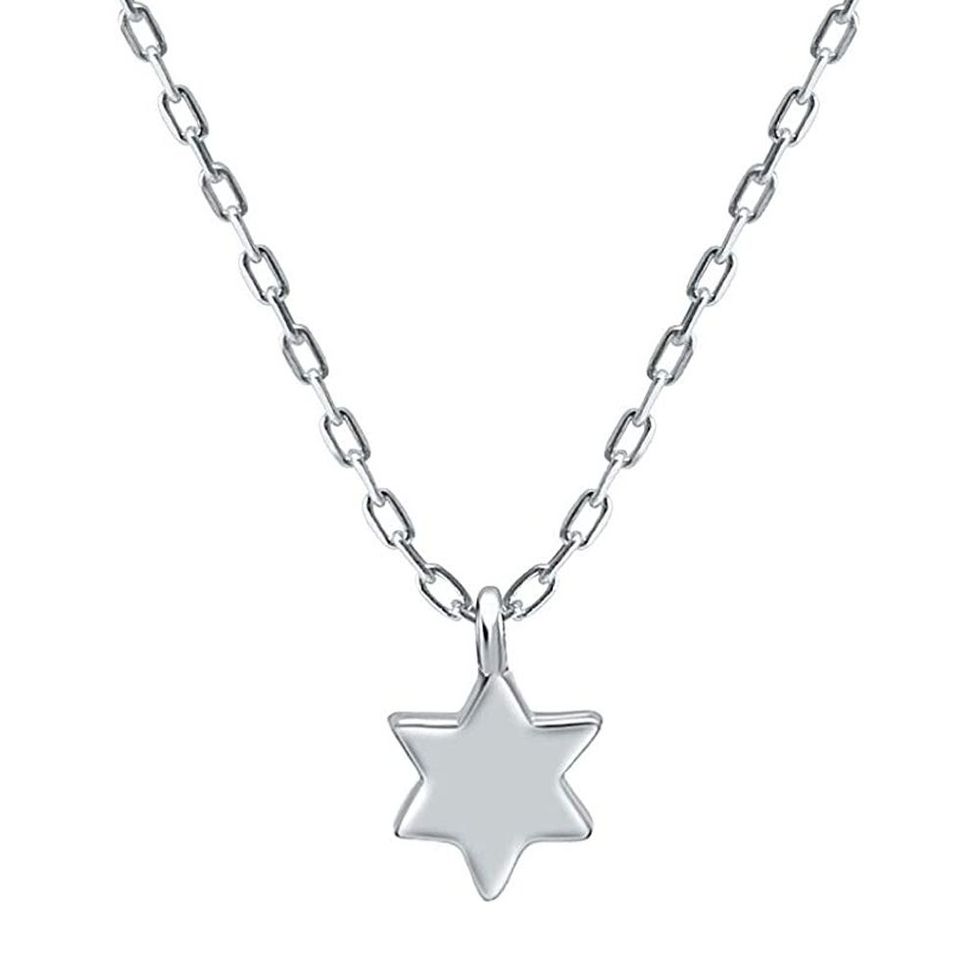 Tiny Jewish Star of David Necklace in Sterling Silver