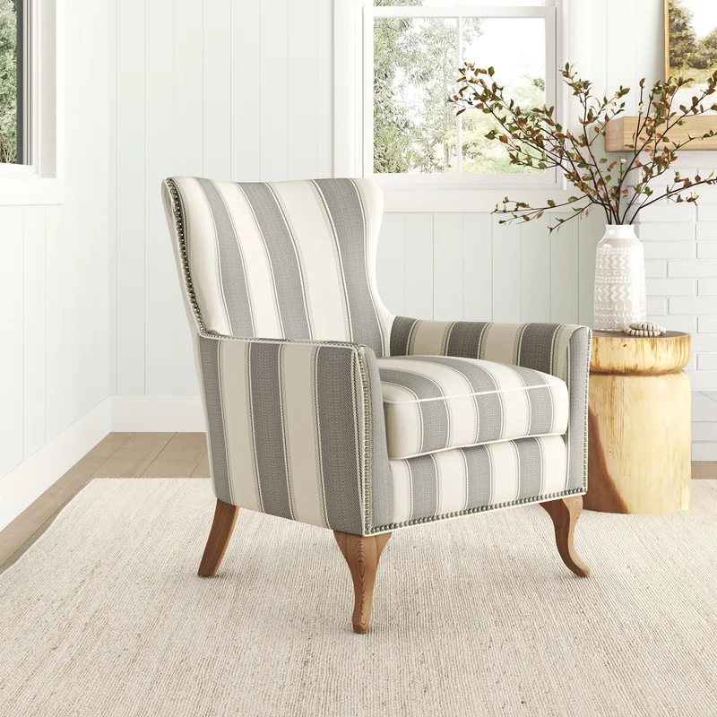 Angie Striped Armchair