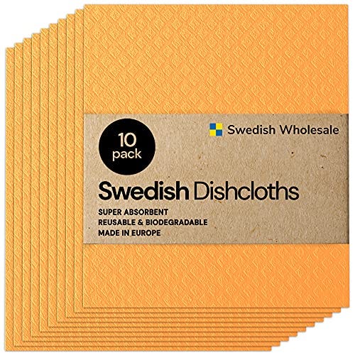 Swedish Wholesale Swedish Dish Cloths - 10 Pack 