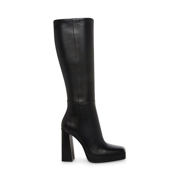 Frankie Black Leather Boots