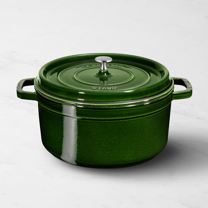 Staub Enameled Cast Iron Round Dutch Oven 7-Qt. Grenadine