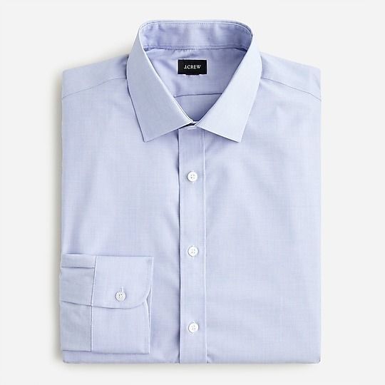 Slim Bowery wrinkle-free stretch cotton shirt