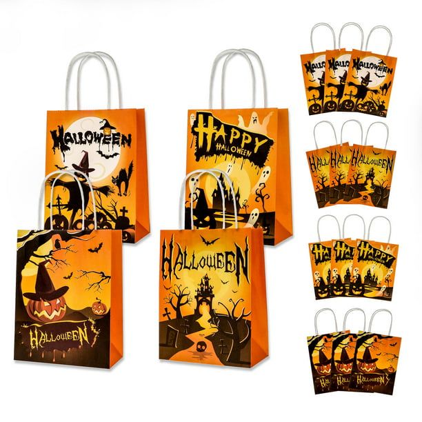 Halloween Treat Bags Clear Cellophane Goodie Bags Halloween Candy Bags and  Witch Trick or Treat Bags with Twist Ties for Gifts Halloween Party Favors  Supplies100 Pcs  Amazonin Home  Kitchen