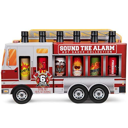 Sound the Alarm Fire Truck Hot Sauce Gift Set