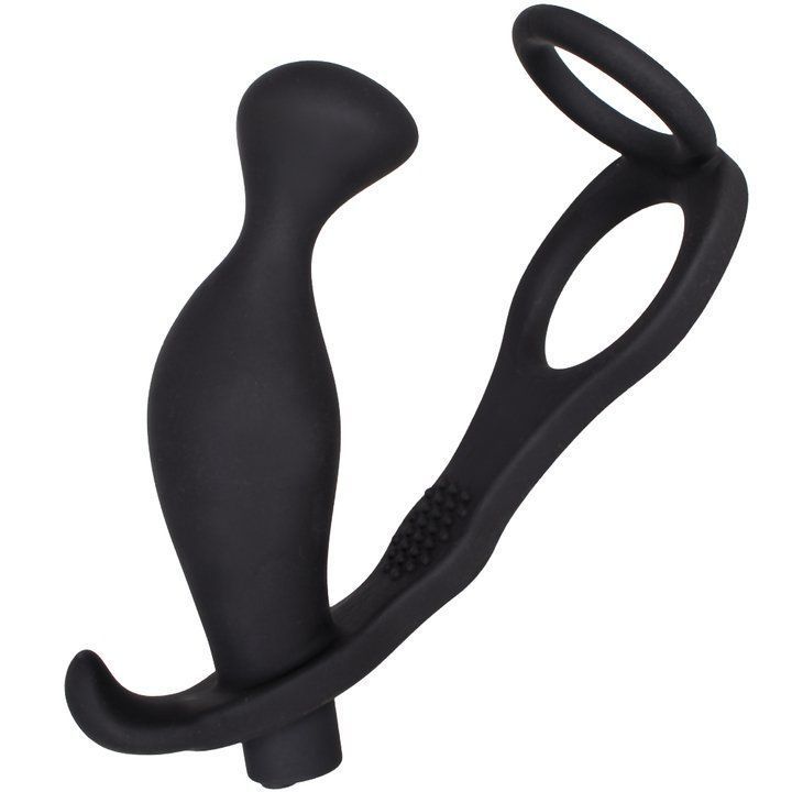 Pinpoint Butt Plug with Cock and Ball Ring