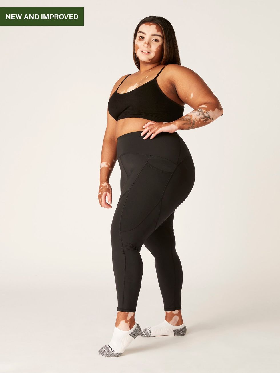Is That The New Athletic Leggings Breathable Softness M-shaped Seam Booty  Sculpt Wide Waistband Gym Tights With Side Pocket ??