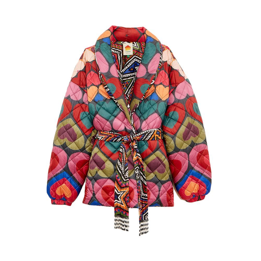 Full of Hearts reversible down jacket