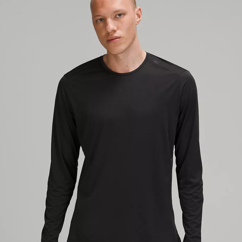 Lululemon Fast And Free Long Sleeve Shirt In Heathered Delicate