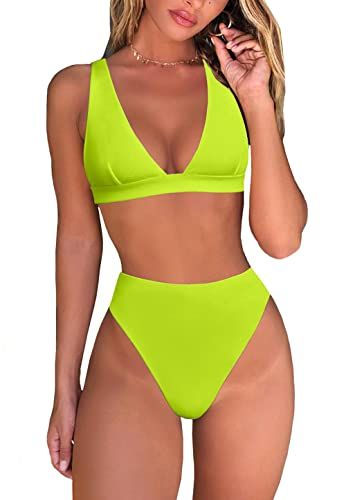  Neon Green Thong Bikini