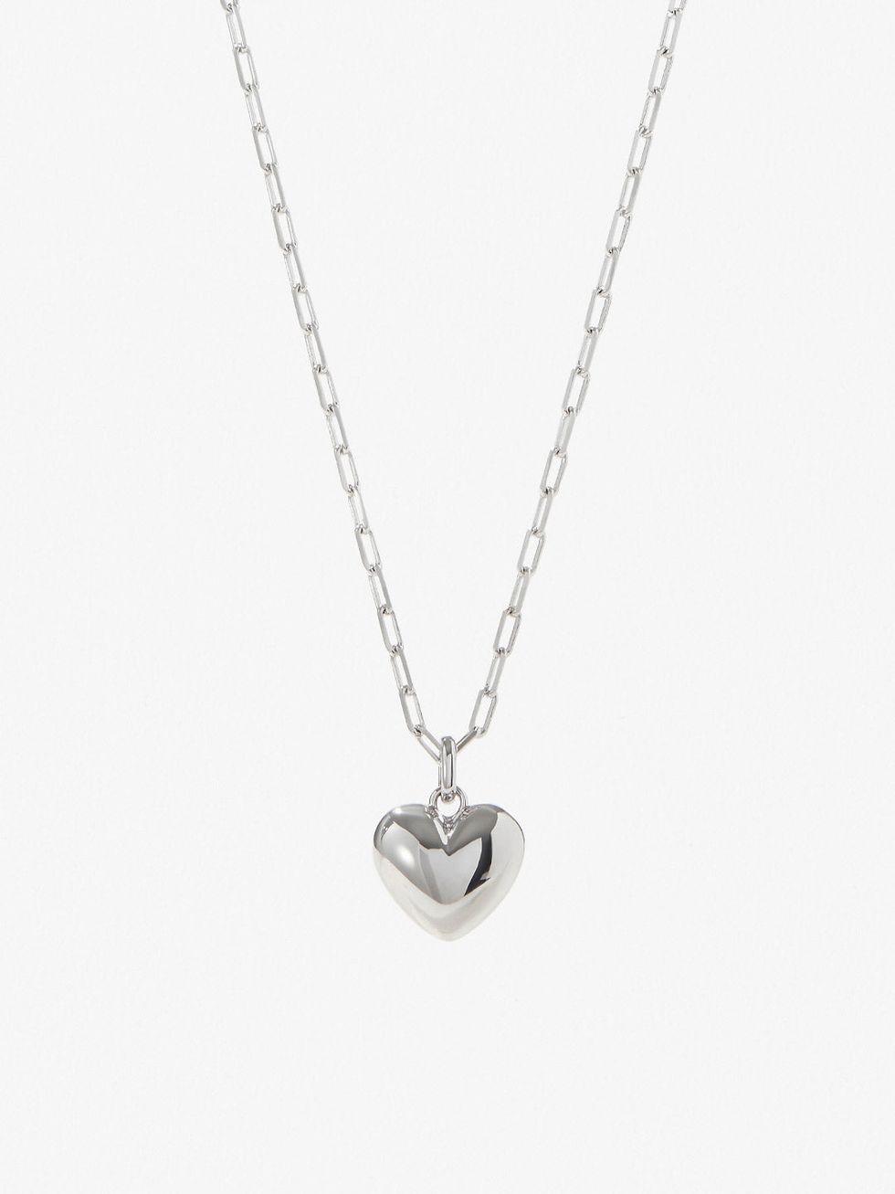 Lev Silver Heart Necklace